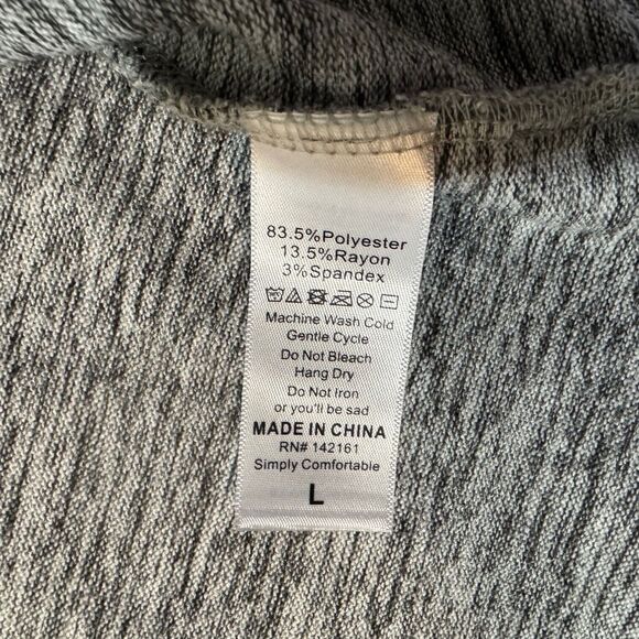 LulaRoe Vest Cardigan Sleeveless Duster Women L Open Front Flowy Heathered Gray - Picture 6 of 7